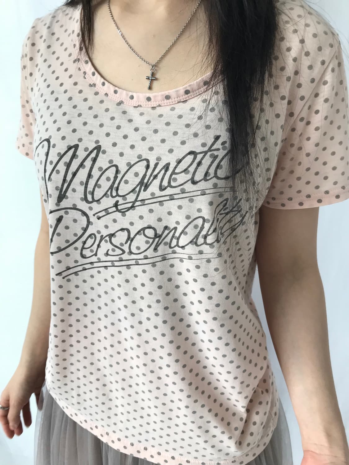 핑크 도트 티셔츠 상품이미지6