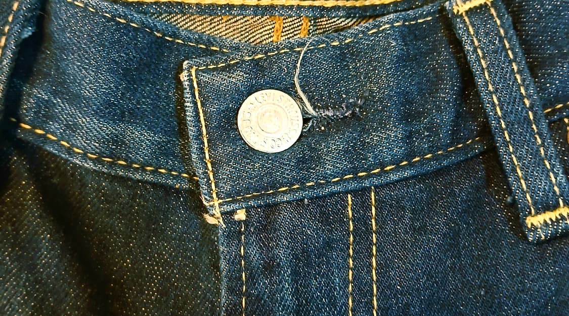 Levi's 502 인디고 페인트 스팟 데님 팬츠 (W32) 상품이미지5