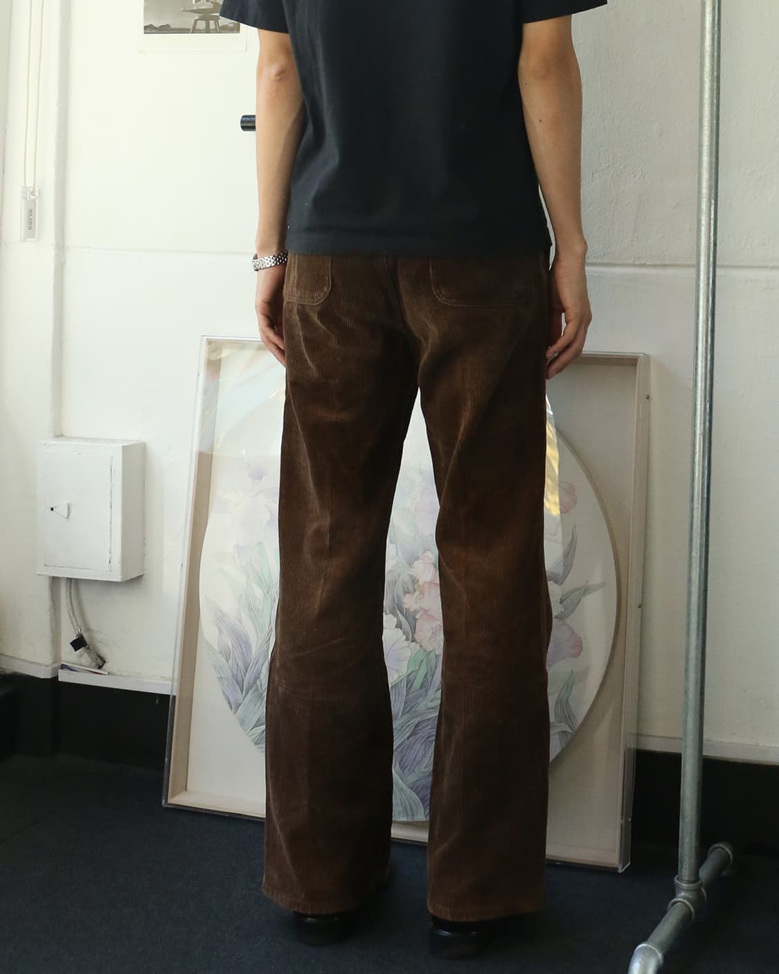 빅존 브라운 코듀로이 부츠컷 팬츠 상품이미지2