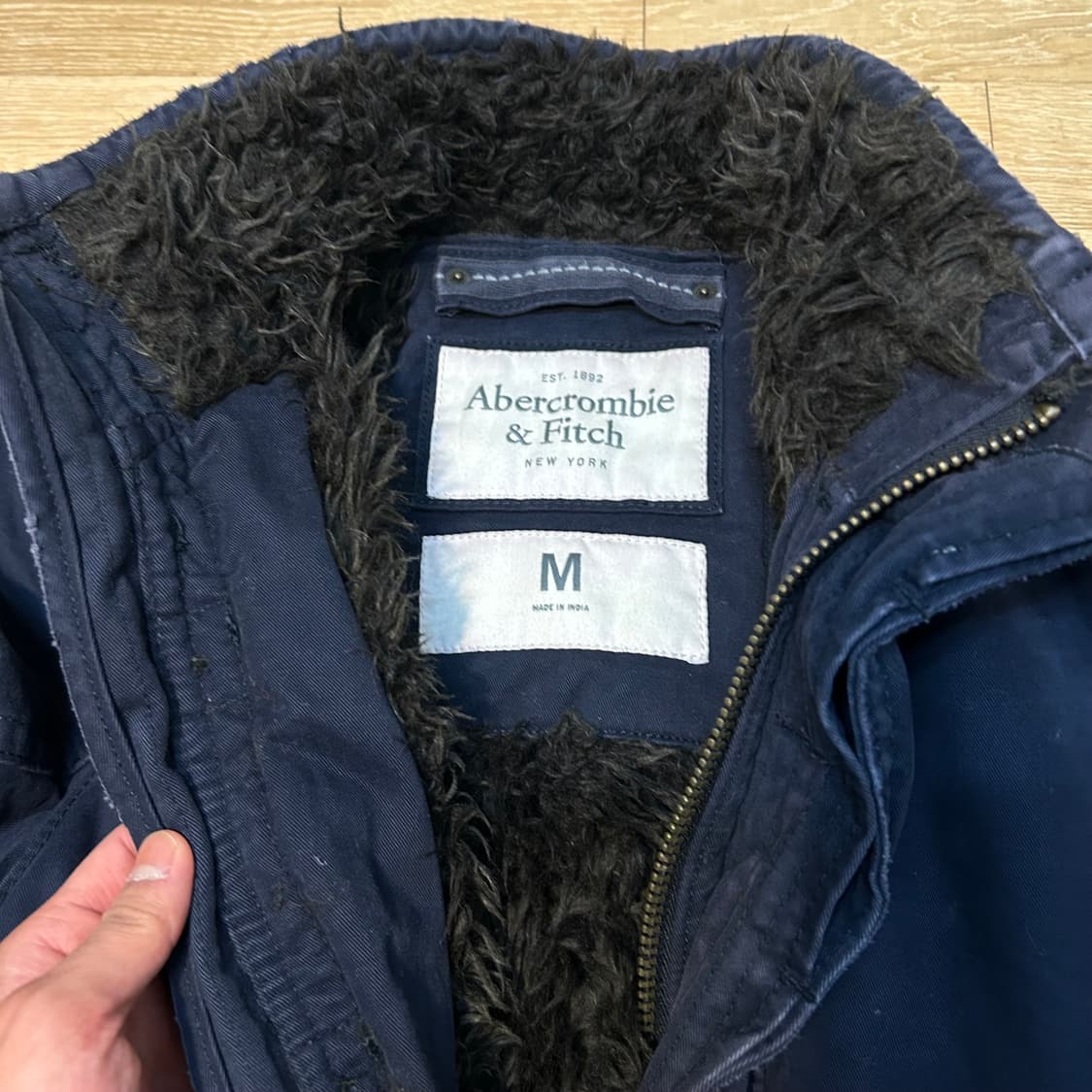 [아베크롬비] Abercrombie & Fitch 퍼 안감 왁스드무드 밀 상품이미지3