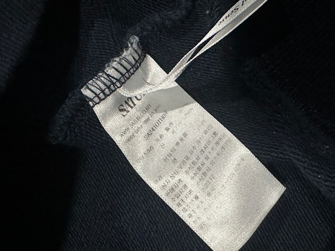 SATUR 새터 리벳 아플리케 포켓 후드 네이비 M 상품이미지3