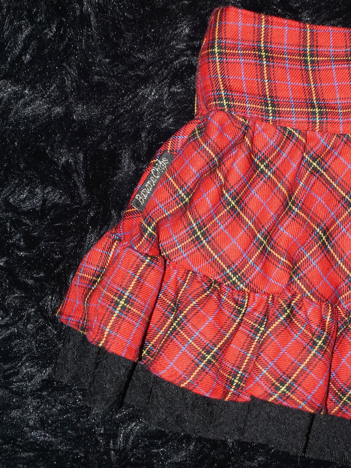 (banana chips) tartan check wrap skirt  상품이미지6