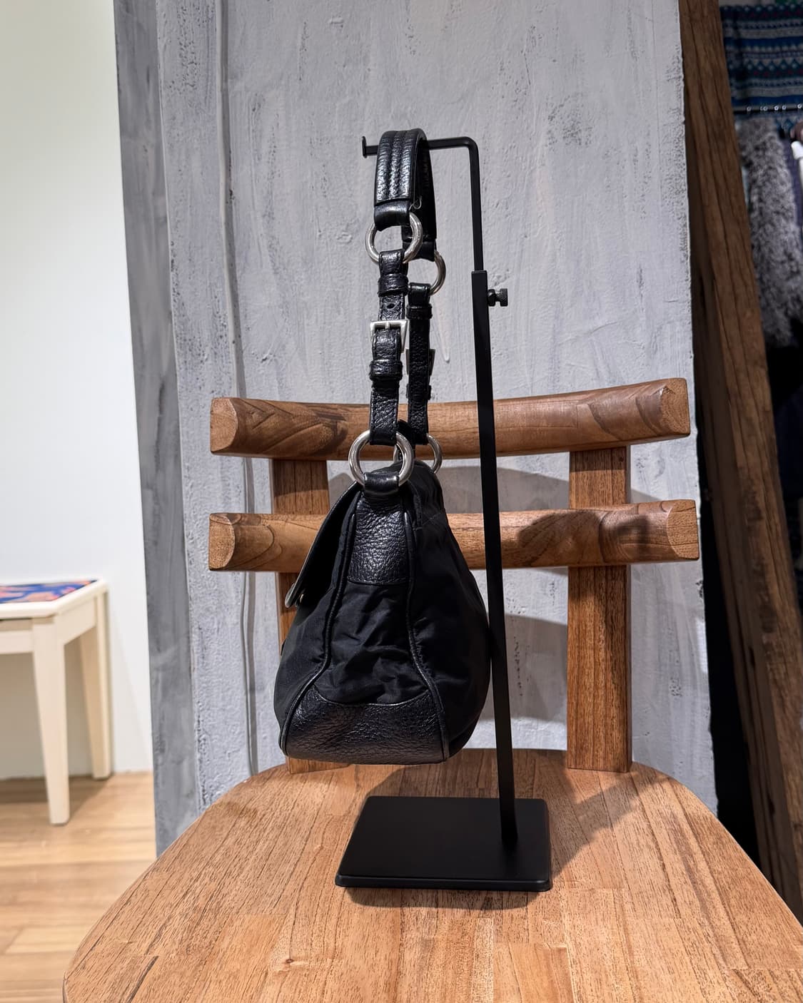 프라다 블랙 나일론 미니 숄더백 상품이미지5