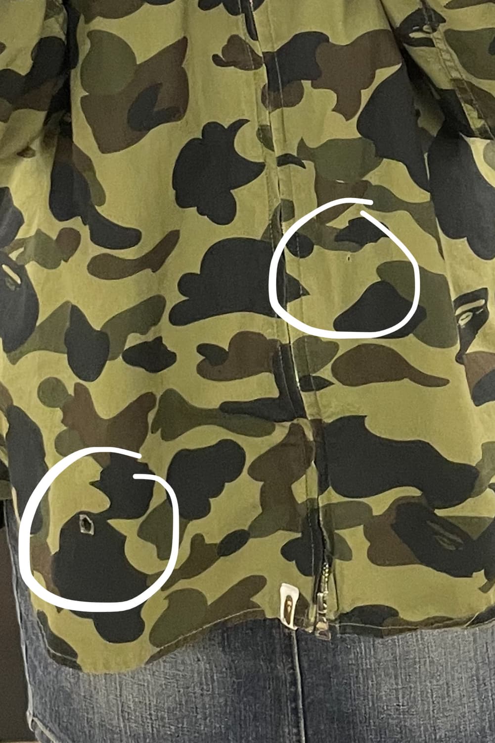 bape 베이프 녹계 셔츠 집업자켓  상품이미지6