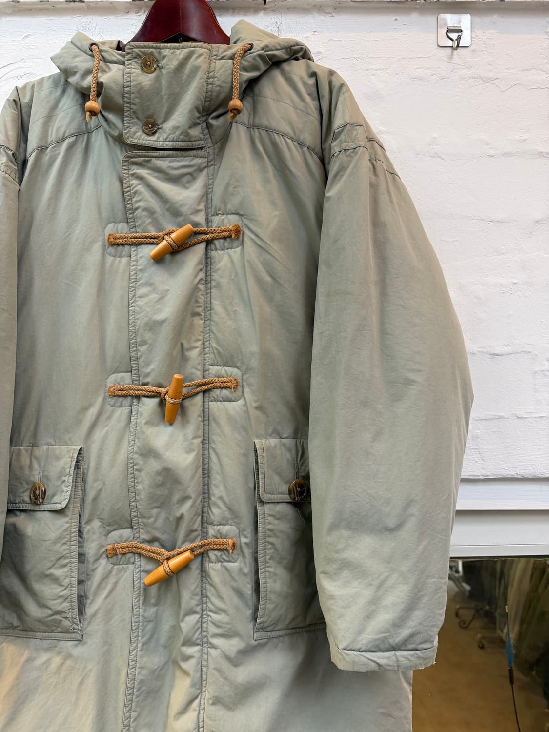 Gloverall 글로버올 올리브 더플 후드 다운 파카 M 상품이미지2