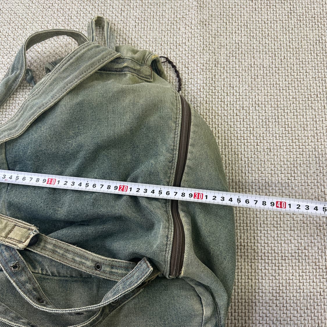 실측확인 빈티지 캠프 데님 백팩 0416D 상품이미지3