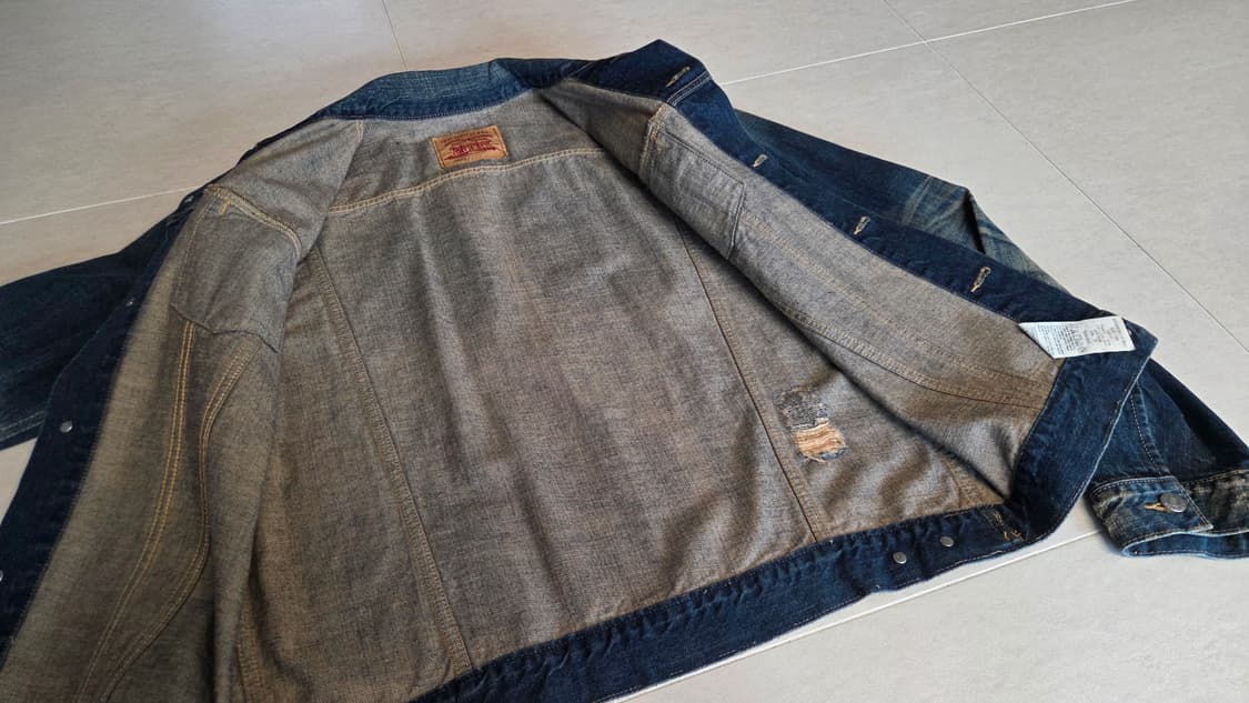 리바이스 90's  워싱 디스트로이드 데님 자켓 상품이미지4