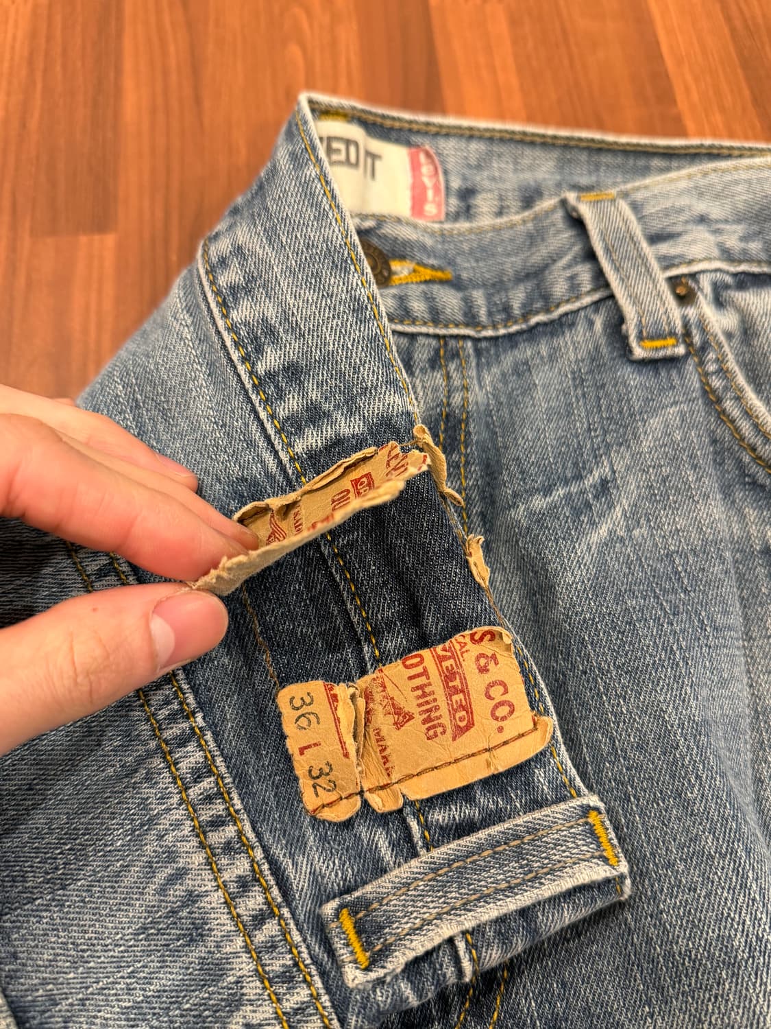 00s Levis 리바이스 550 데님 팬츠 (36inch) 상품이미지9