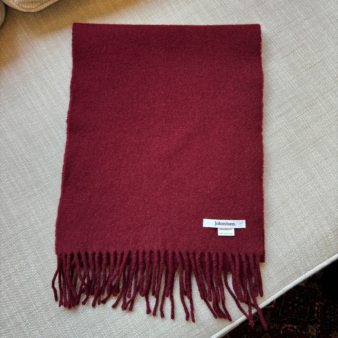 [Johnstons of Elgin] 스코틀랜드산 램스울 100% 버건디 상품이미지4