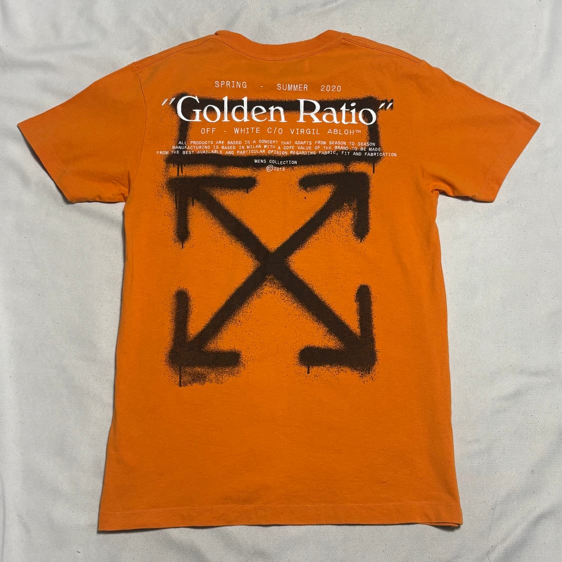 M 오프화이트 오렌지 반팔 상품이미지3