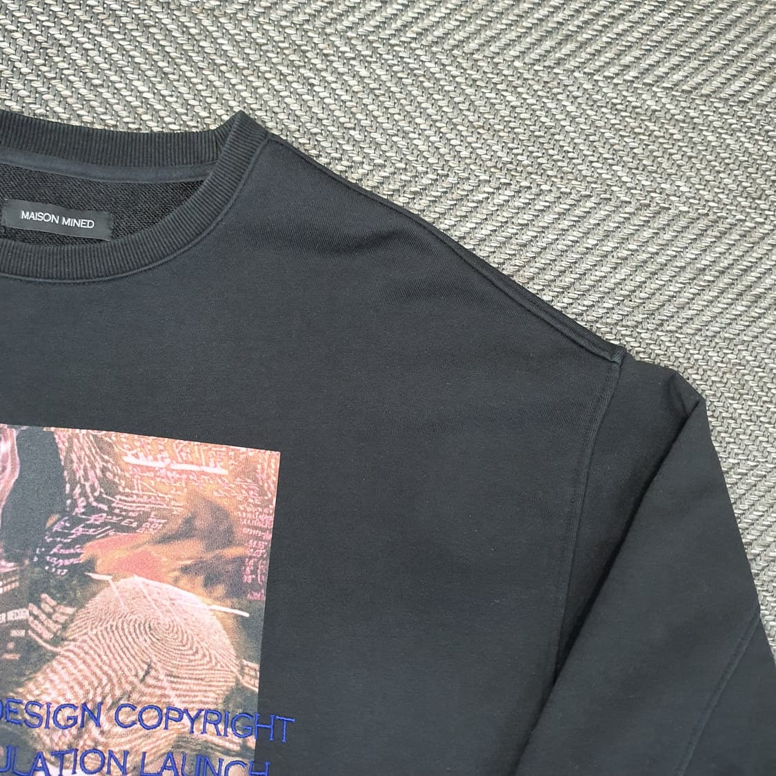 메종미네드 오버핏 맨투맨 남자105 상품이미지4