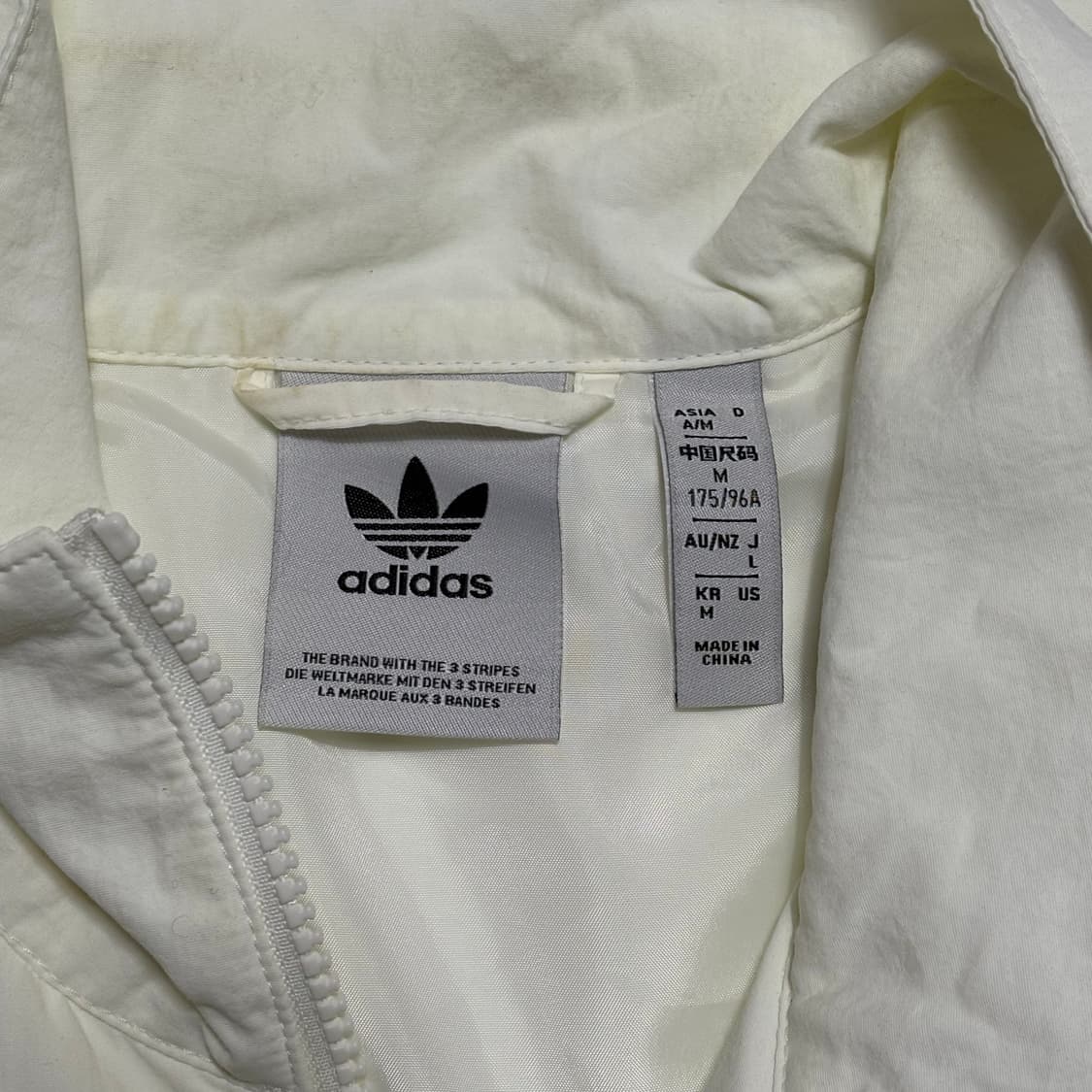 M 아디다스 파이어버드 우븐 화이트 트랙탑 상품이미지4