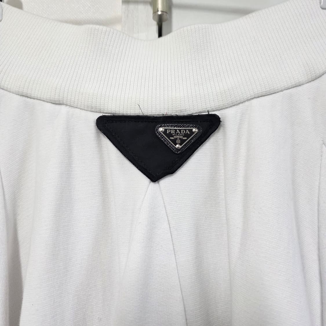 S) PRADA 프라다 라프시몬스 코튼 프린트 하이웨스트 미디 스커트 상품이미지4
