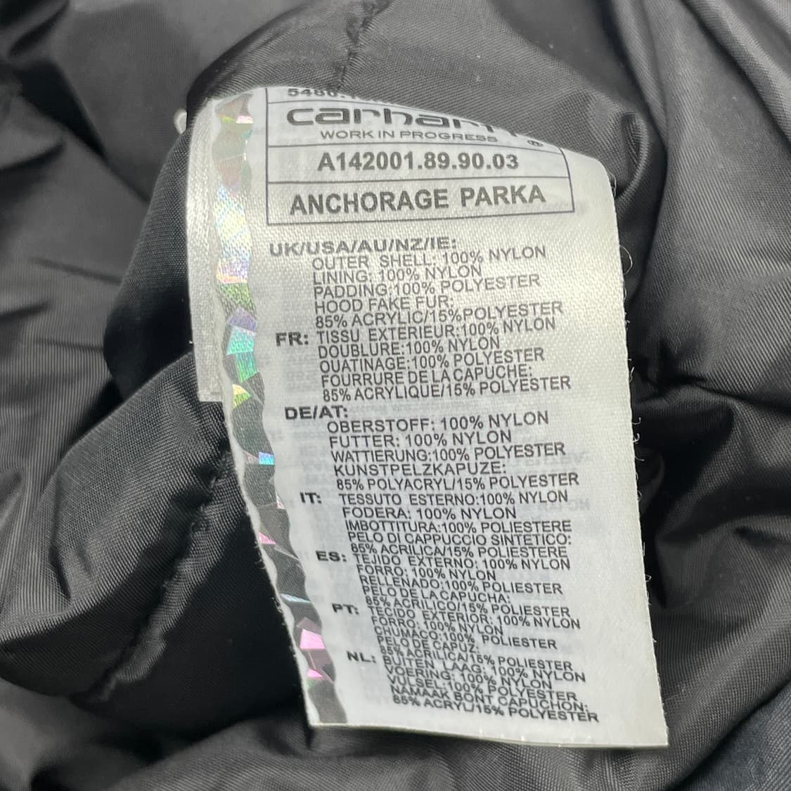 [중고] 칼하트 앵커리지 퍼 방한 파카 패딩 점퍼 L 상품이미지4