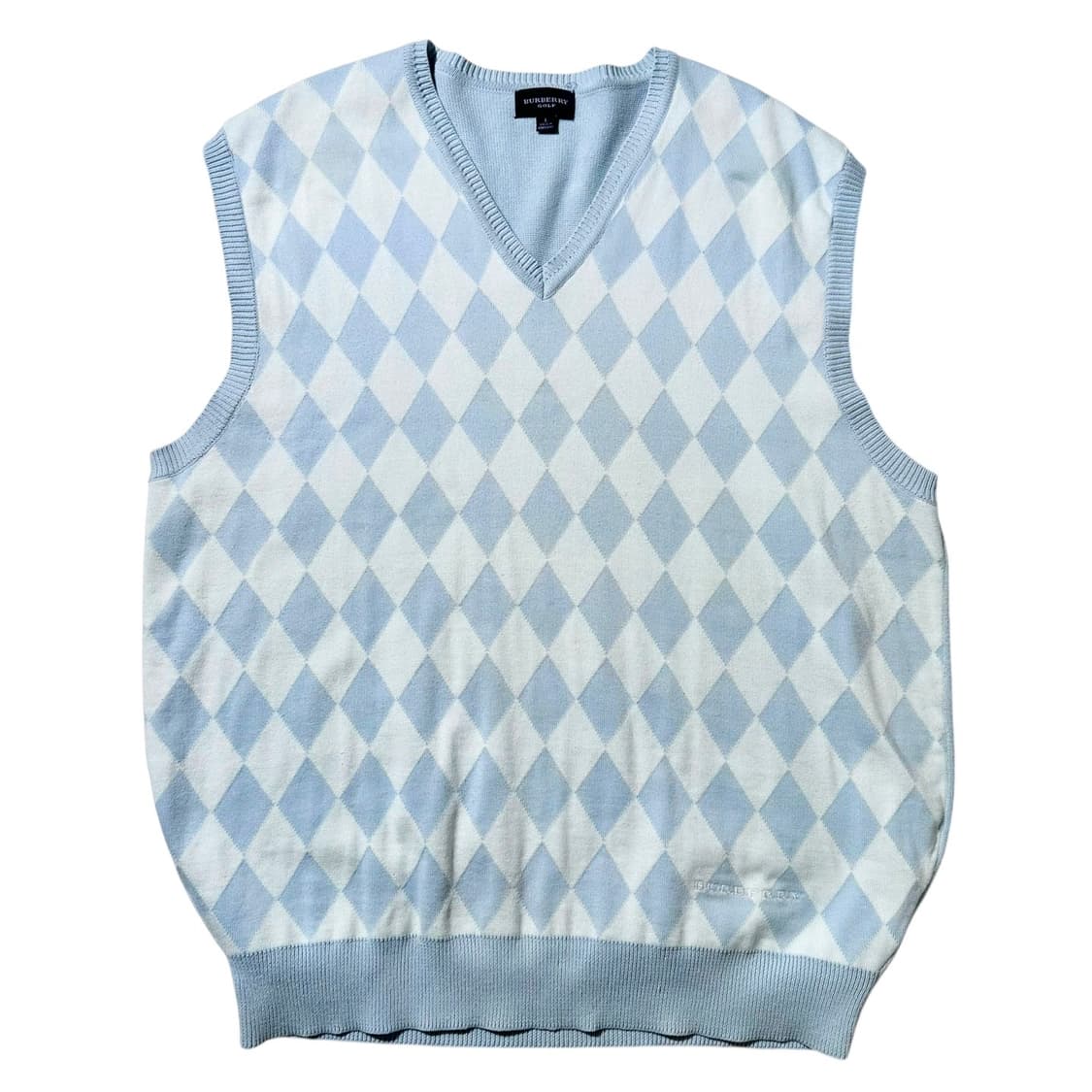 버버리 아가일 니트 베스트 상품이미지1