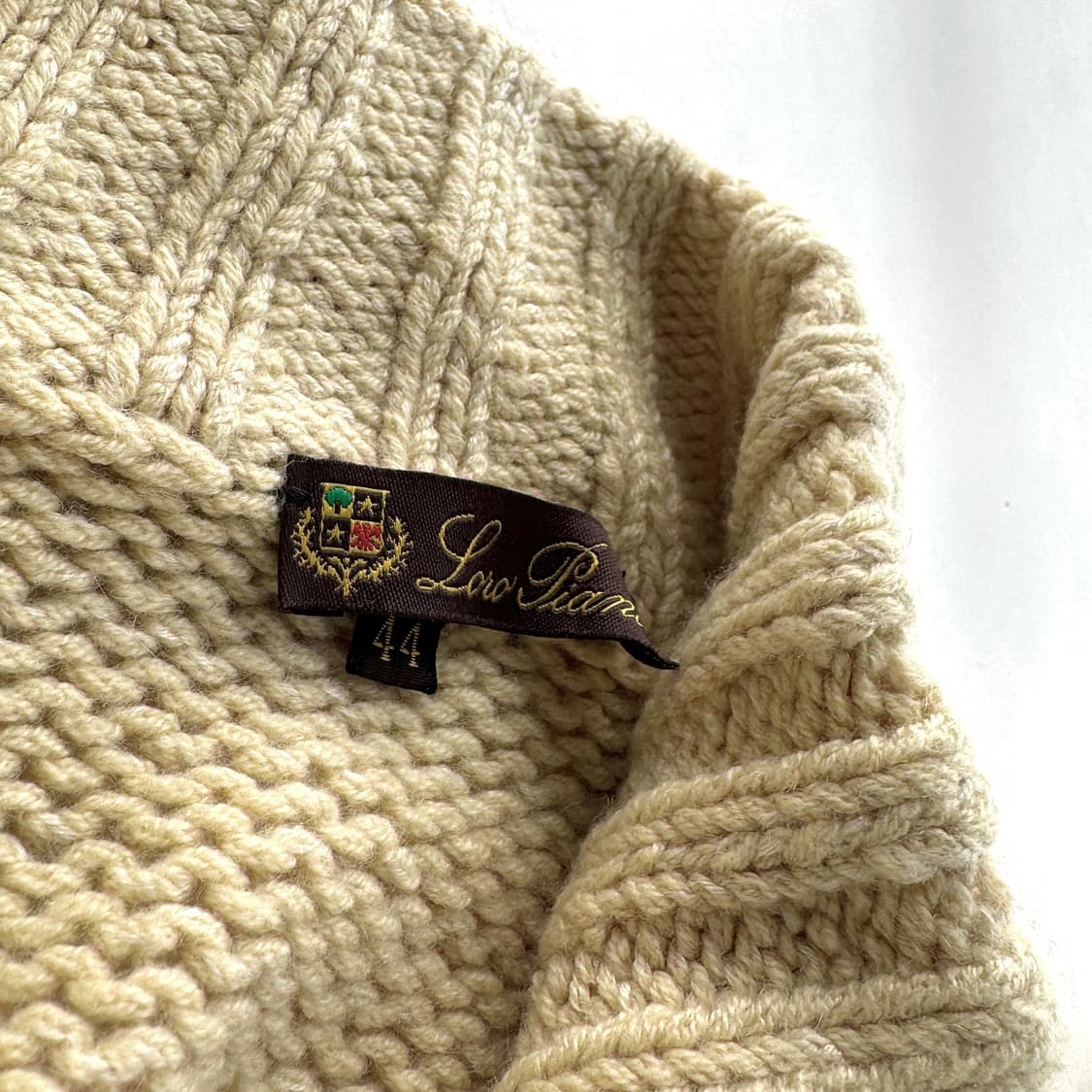 로로피아나 캐시미어 투웨이 니트 집업 가디건 상품이미지3