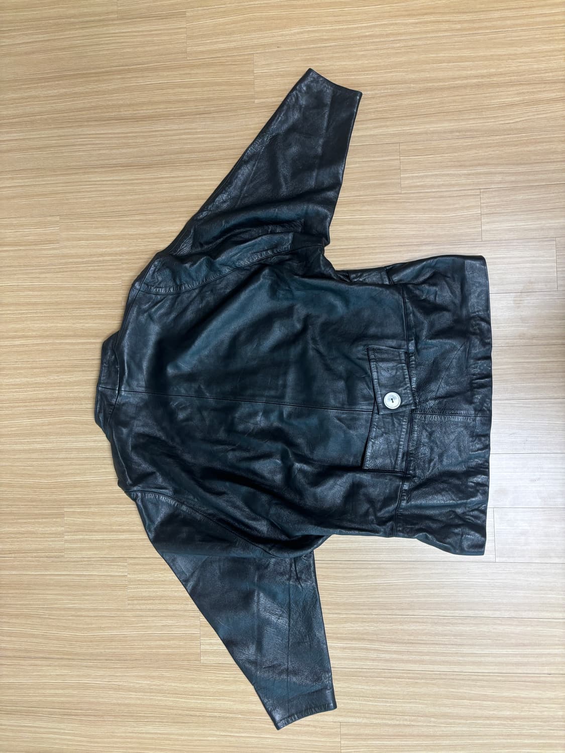 카라리스 투버튼 레더자켓 상품이미지4