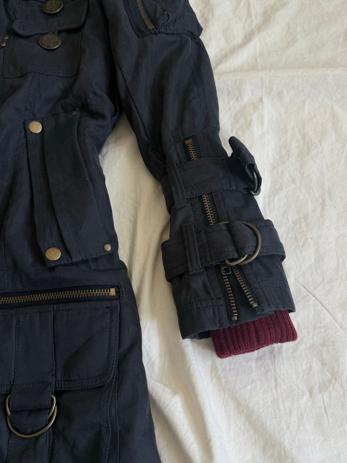 Y2k 네이비 야상 코트 상품이미지4