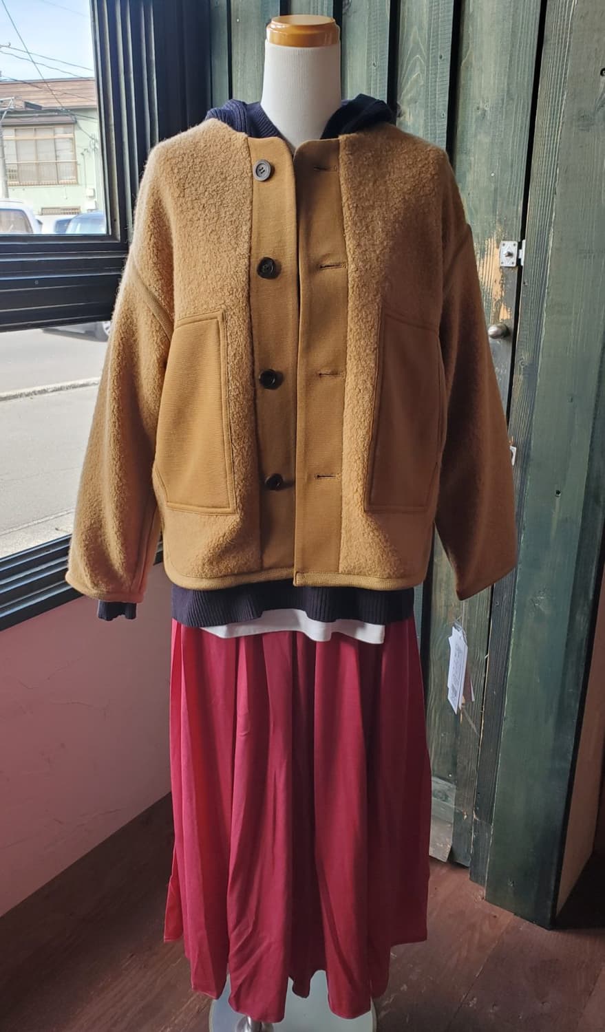  Kamishima Chinami Yellow Fleece Teddy자켓 상품이미지9