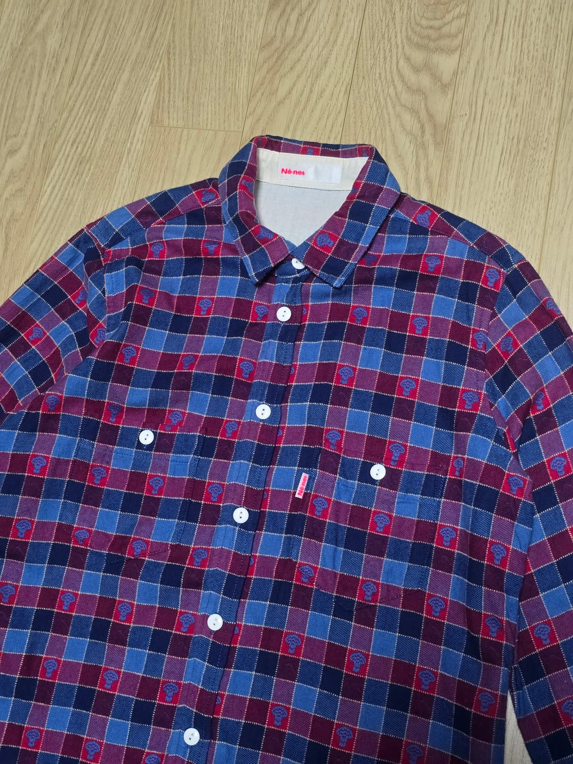 Nenet 네넷 체크패턴 멀티 셔츠 2 상품이미지1