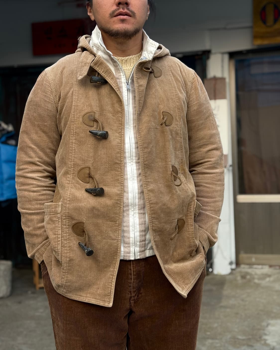 로렌 진 컴퍼니 코듀로이 더플코트 M 상품이미지8