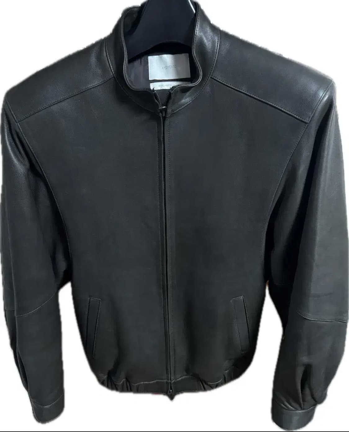 아모멘토 램스킨 레더 자켓 M 상품이미지2