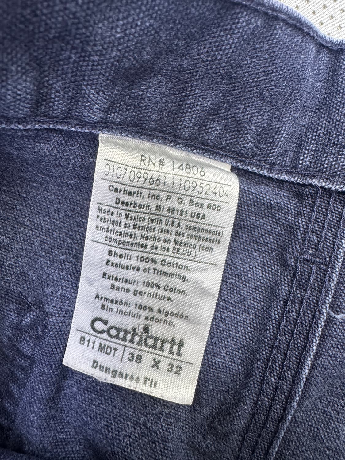 칼하트 싱글니 b11 mdt 미드나잇 상품이미지6