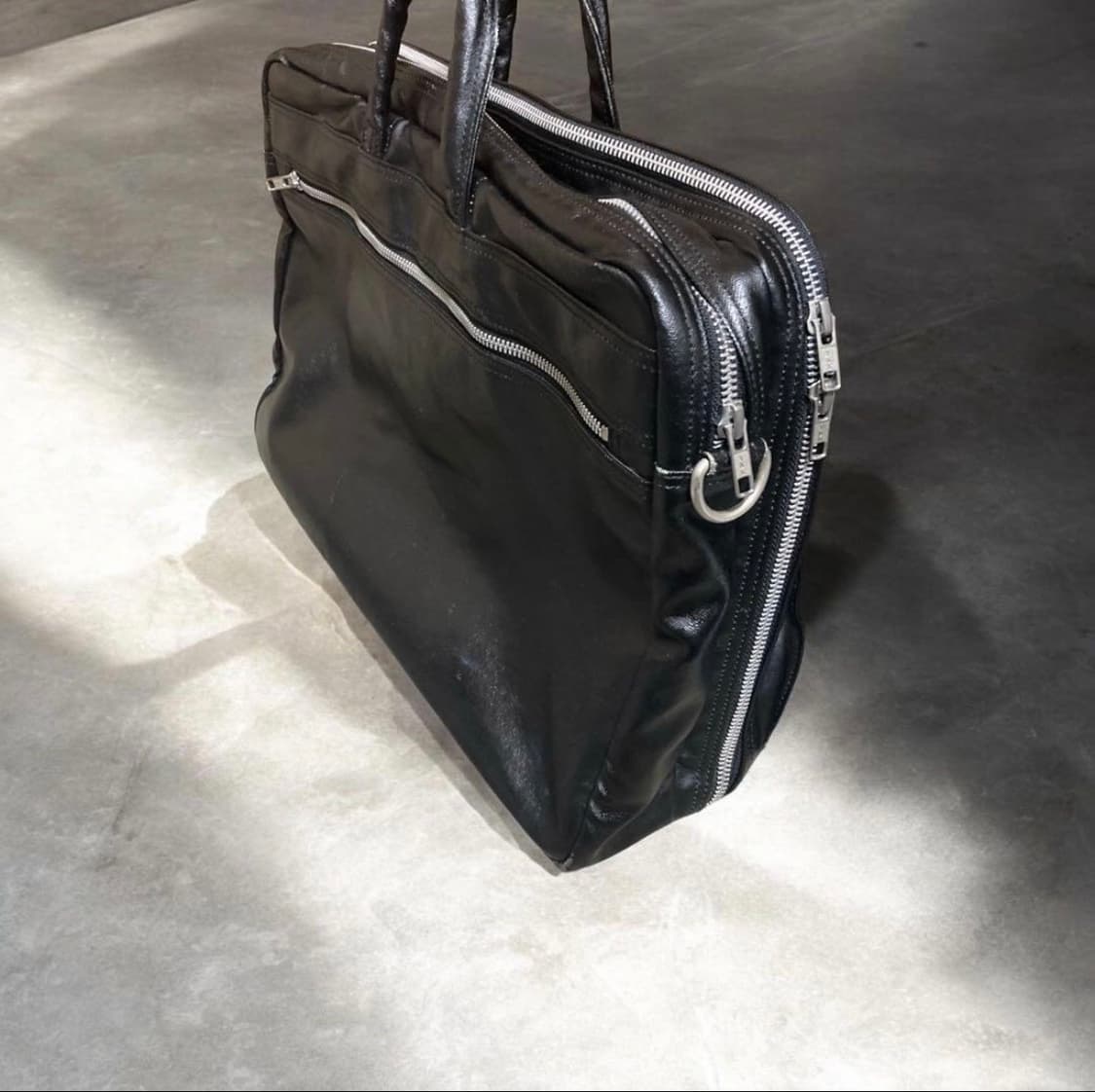 Porter 요시다포터 빈티지 브리프케이스 블랙 상품이미지5