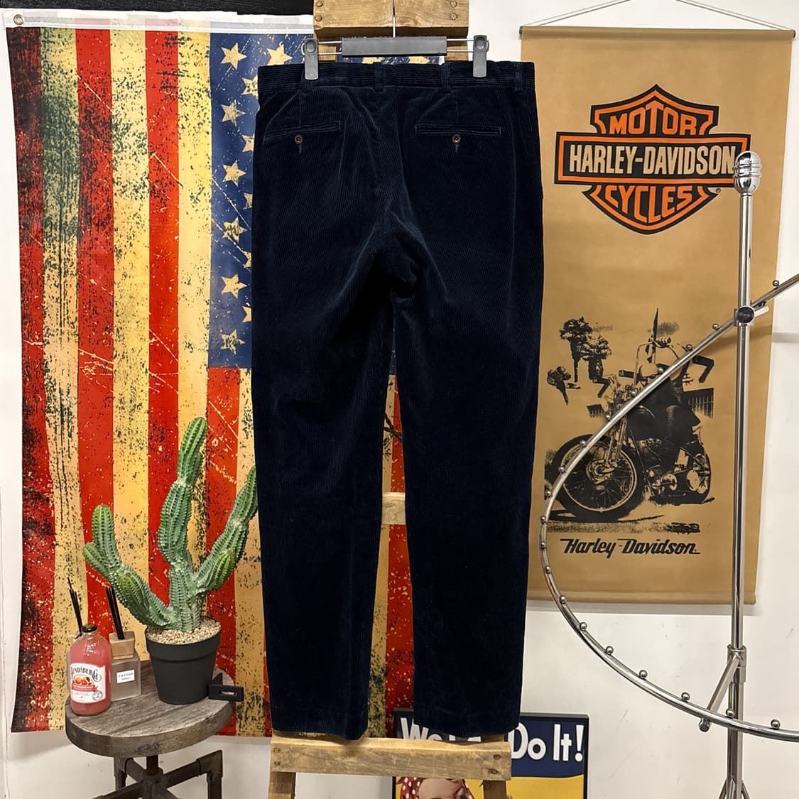 90s 폴로 랄프로렌 프레스턴 딥네이비 코듀로이 팬츠 N90 상품이미지2