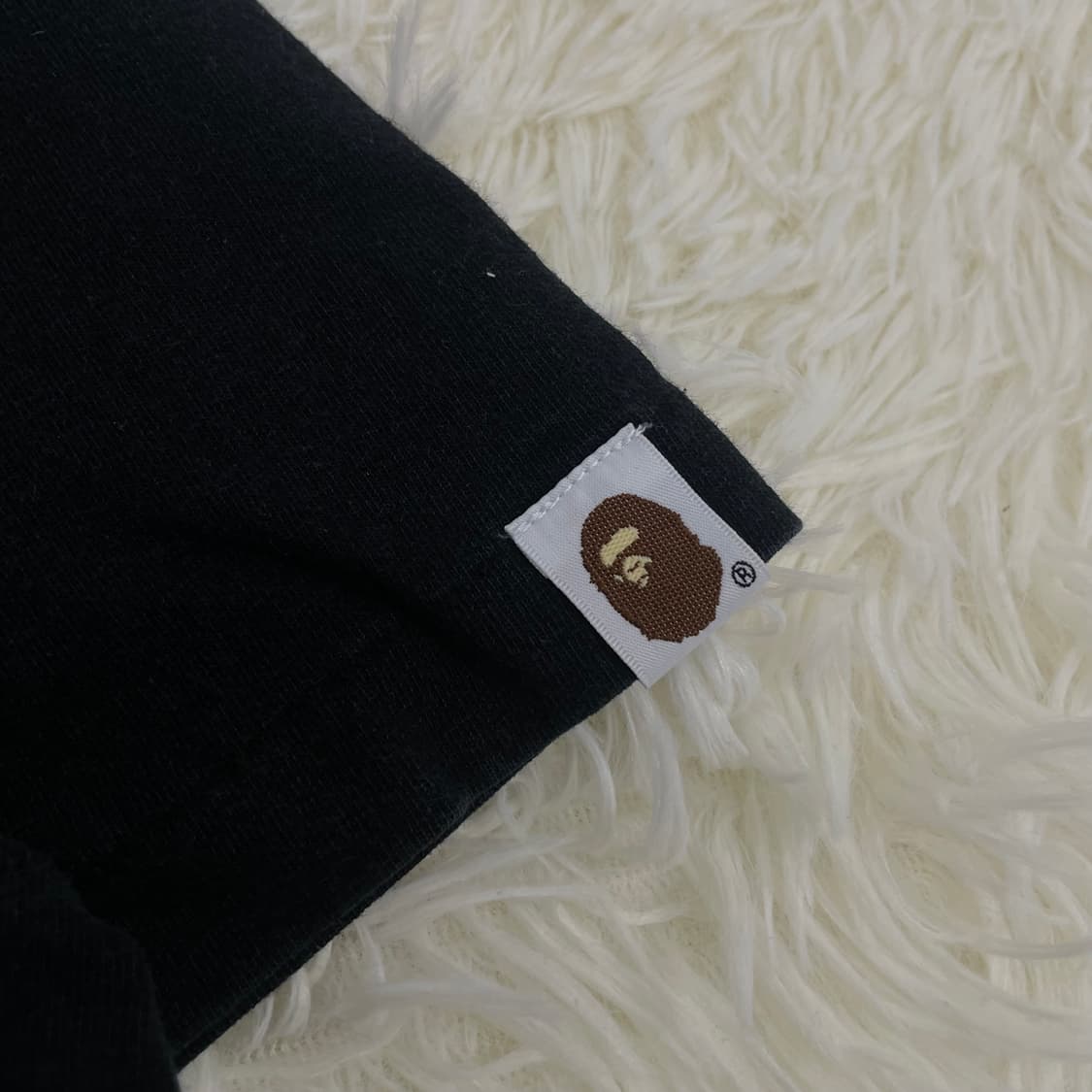 베이프 Bape 카모 컬리지 반팔티 블랙 상품이미지4