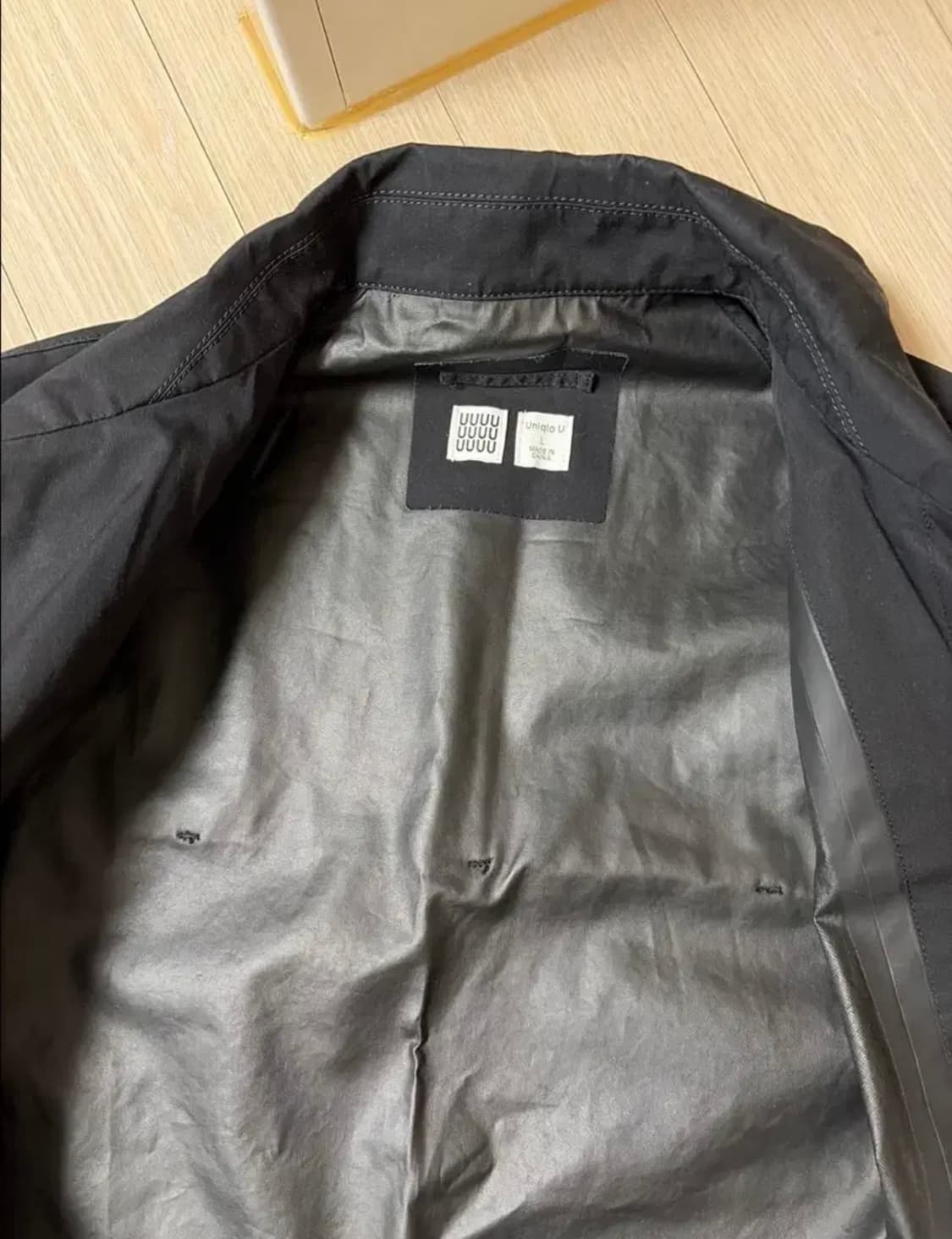 유니클로 U 17FW 블록테크 코트 L 상품이미지4