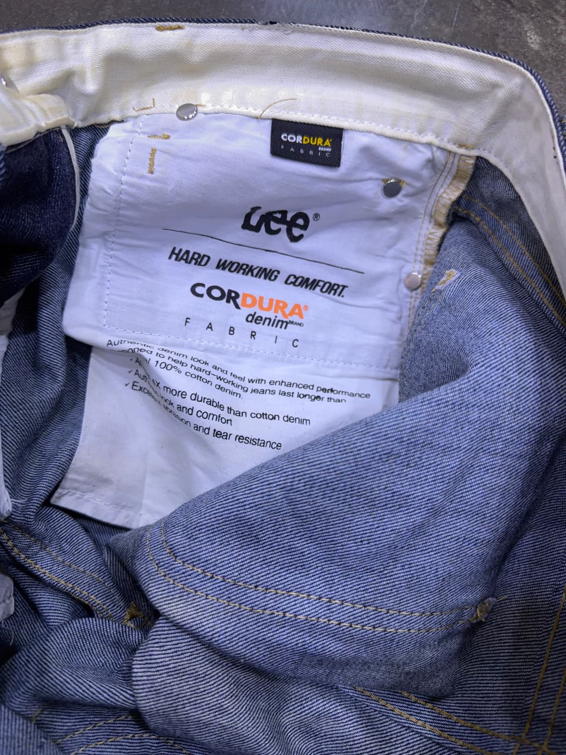 Lee 코듀라 컴포트 스트레이트핏 생지 딥인디고 데님팬츠 32 상품이미지9