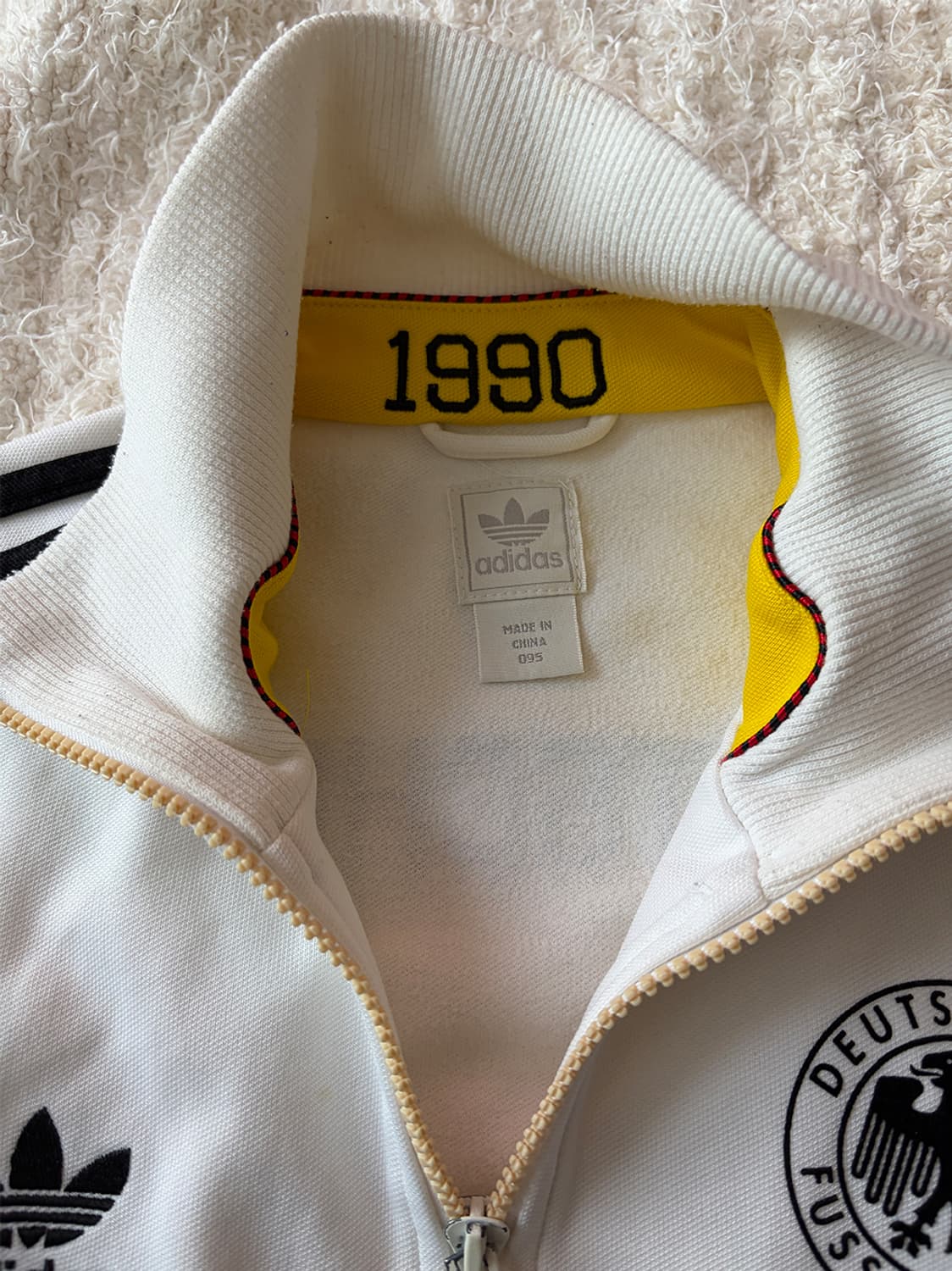아디다스 아이보리 연카키 베켄바우어 트랙탑 져지 상품이미지5