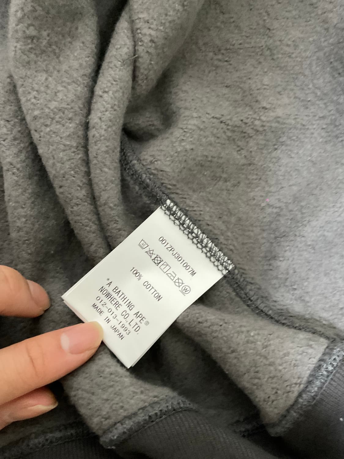 베이프 흑계 후드집업 / M 상품이미지5