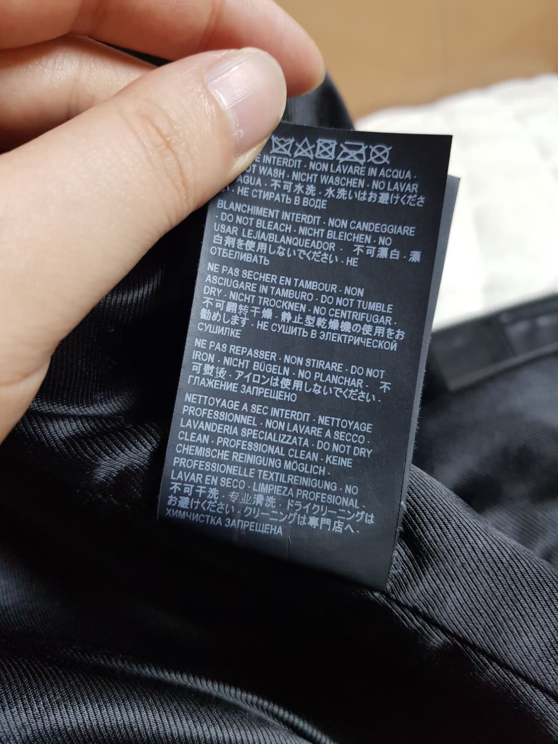 생로랑 램스킨 L01 라이더 자켓 블랙 상품이미지10