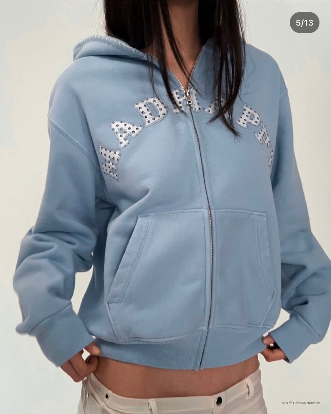 매드해피 파워퍼프걸 콜라보 후드집업 상품이미지2