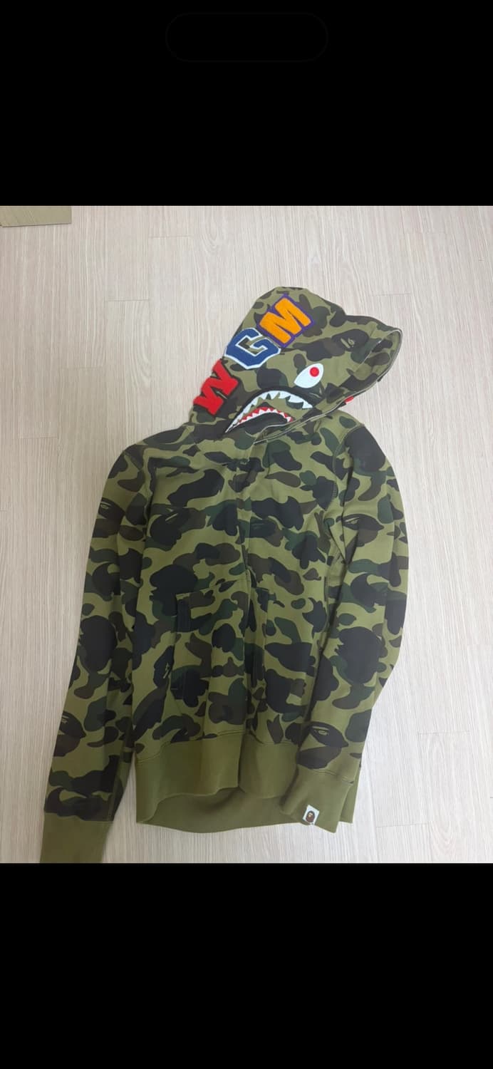 [새상품급] 베이프 카모 샤크 후드집업 상품이미지1