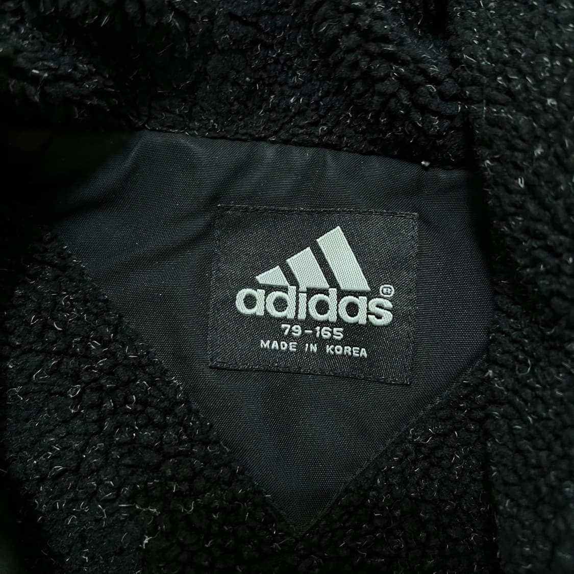 아디다스 빅로고 사이드라인 후드 롱패딩 M/95  상품이미지7