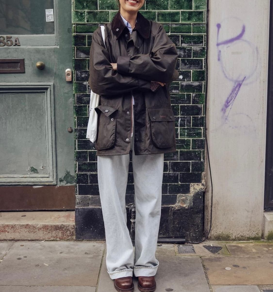 BARBOUR 바버 뷰포트 왁스 자켓 (S-M) 올리브 상품이미지10