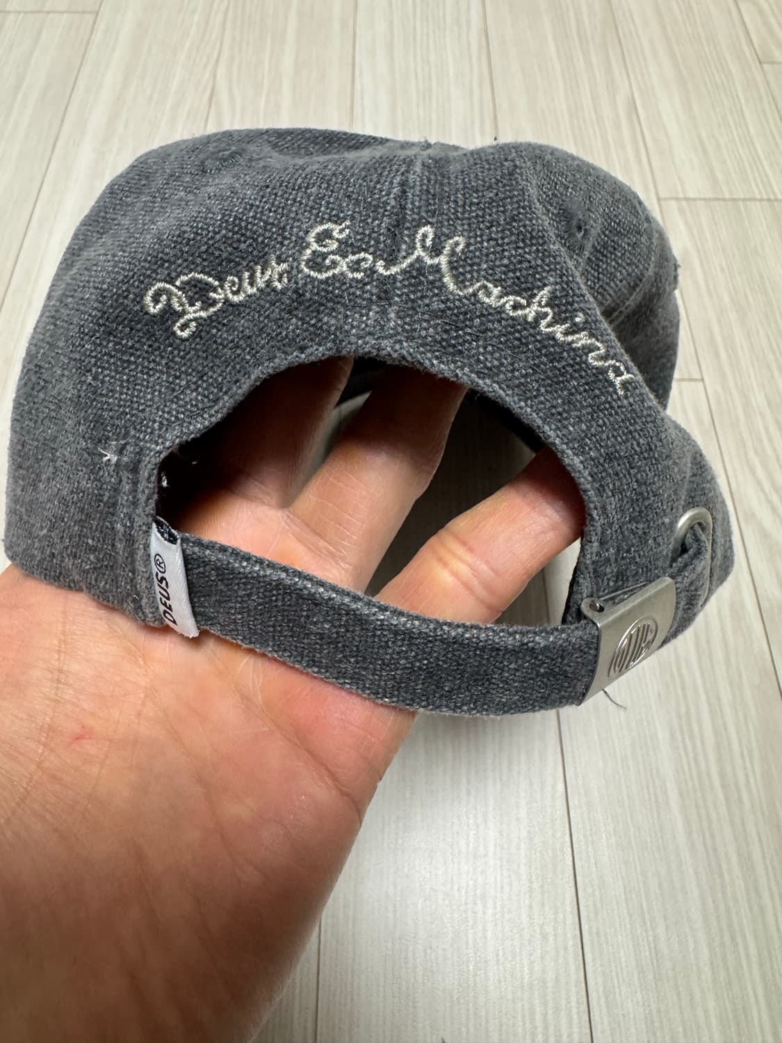 데우스 로고 블랙 데님캡 상품이미지2