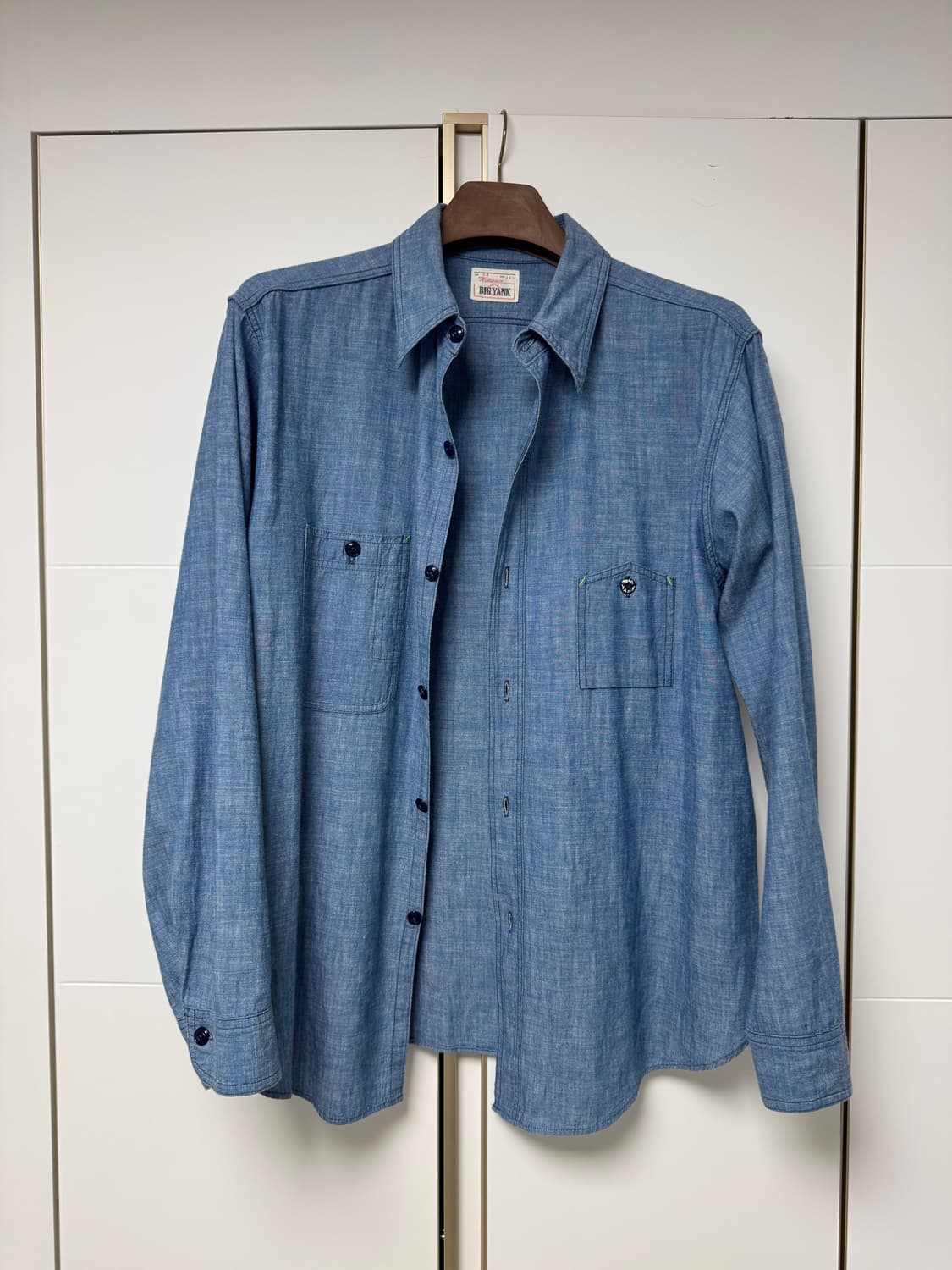 빅얀크 샴브레이셔츠 16.5(105) 상품이미지1