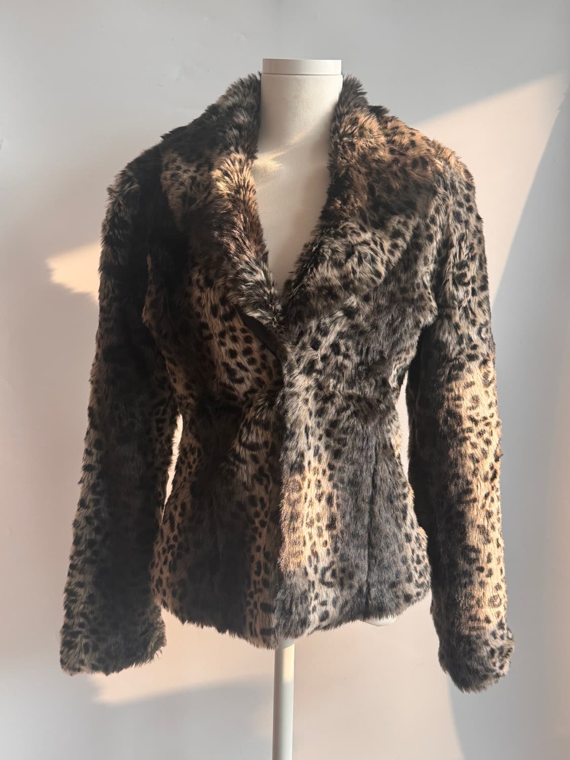 나나깔 긱시크 빈티지 펑크 레오파드 퍼자켓  상품이미지1