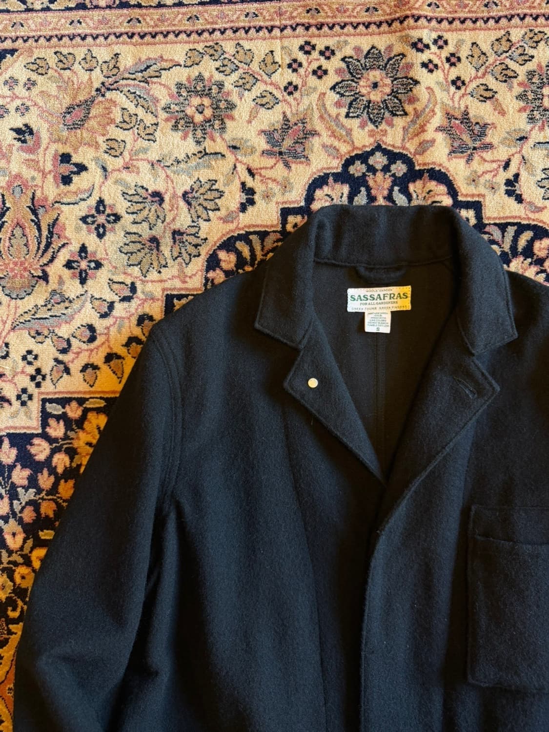 사사프라스 헤비멜톤울 코트 100 상품이미지3