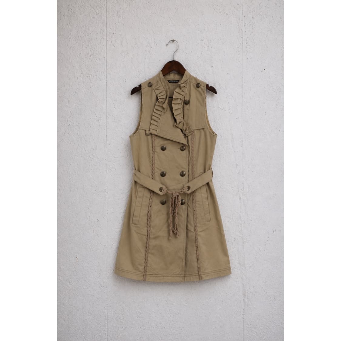 베이지 코튼 원피스 상품이미지2