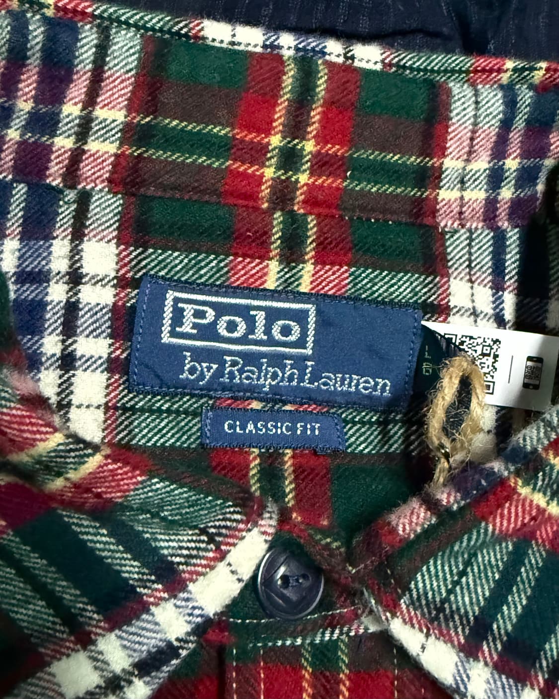 90‘s 폴로 랄프로렌 (복각) 클래식 핏 플란넬 셔츠 L 상품이미지4