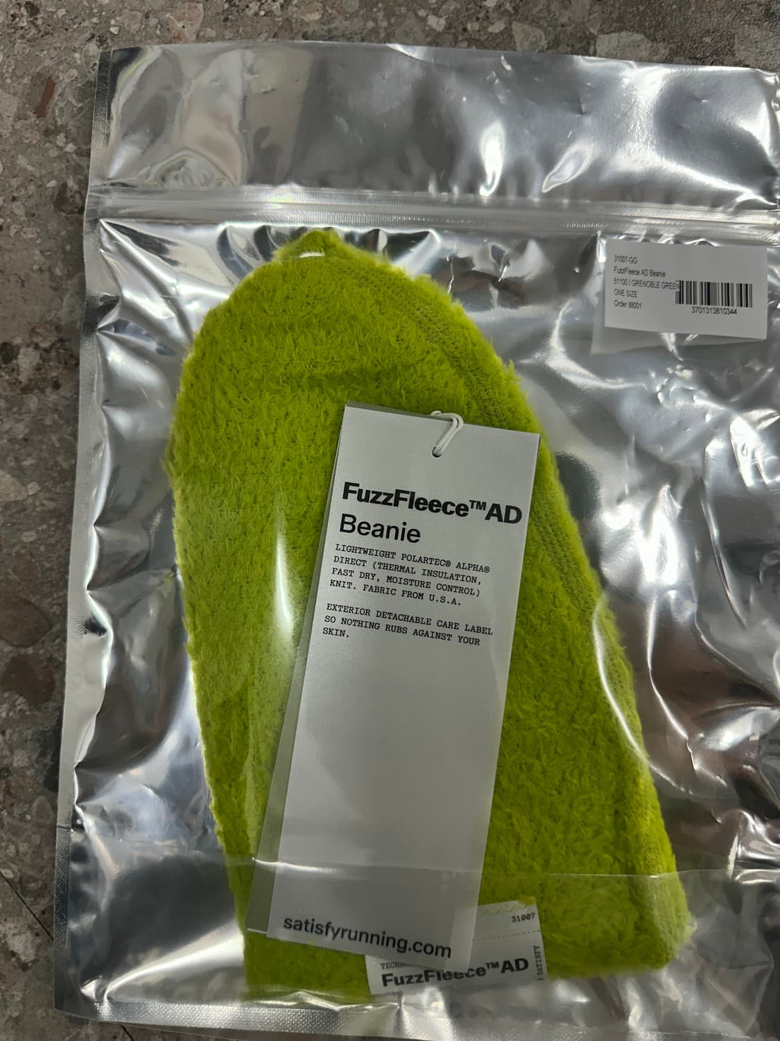 새티스파이 고스트/퍼지플리스 AD 비니 그레노블 그린 상품이미지5