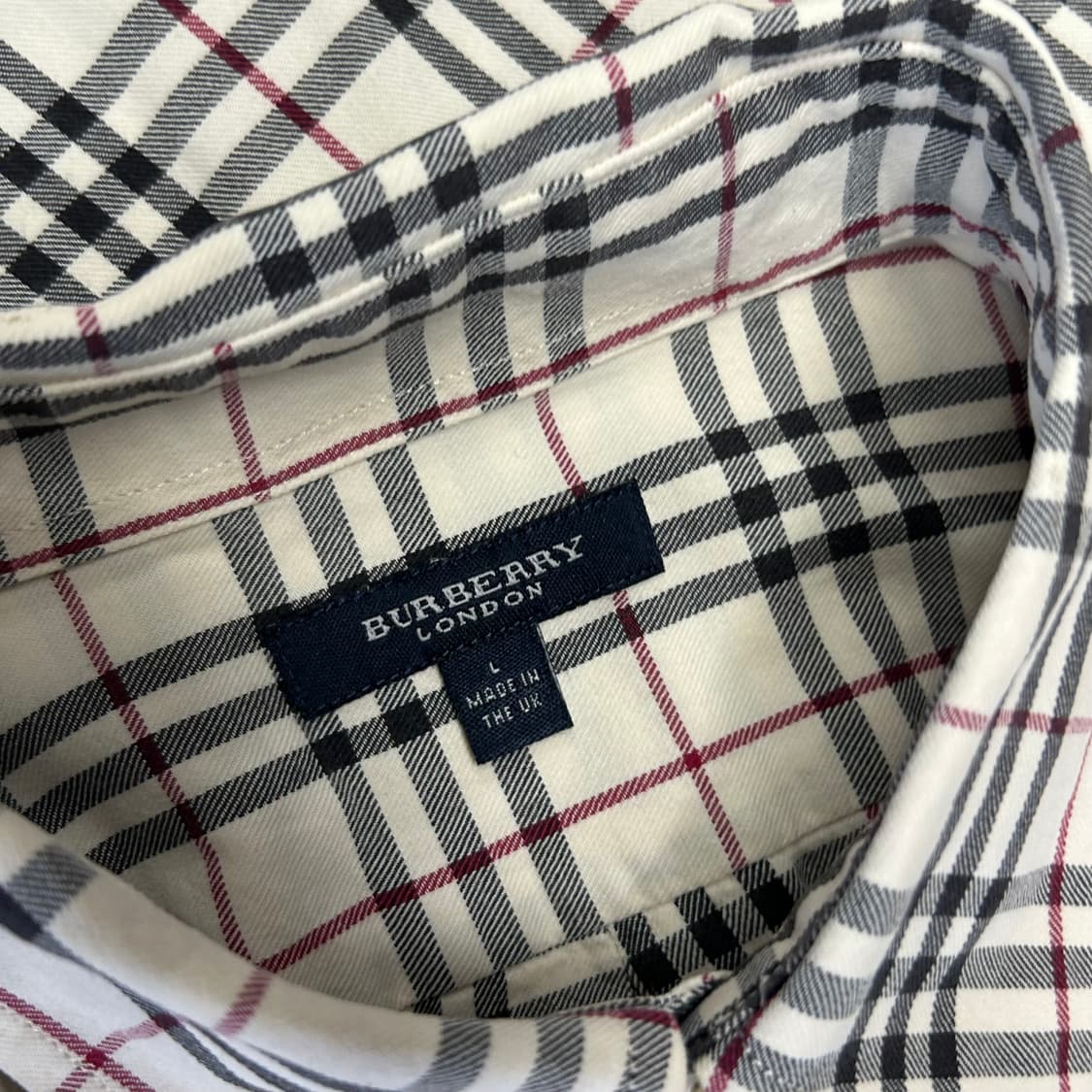 L 버버리 노바체크 반팔 셔츠 상품이미지4