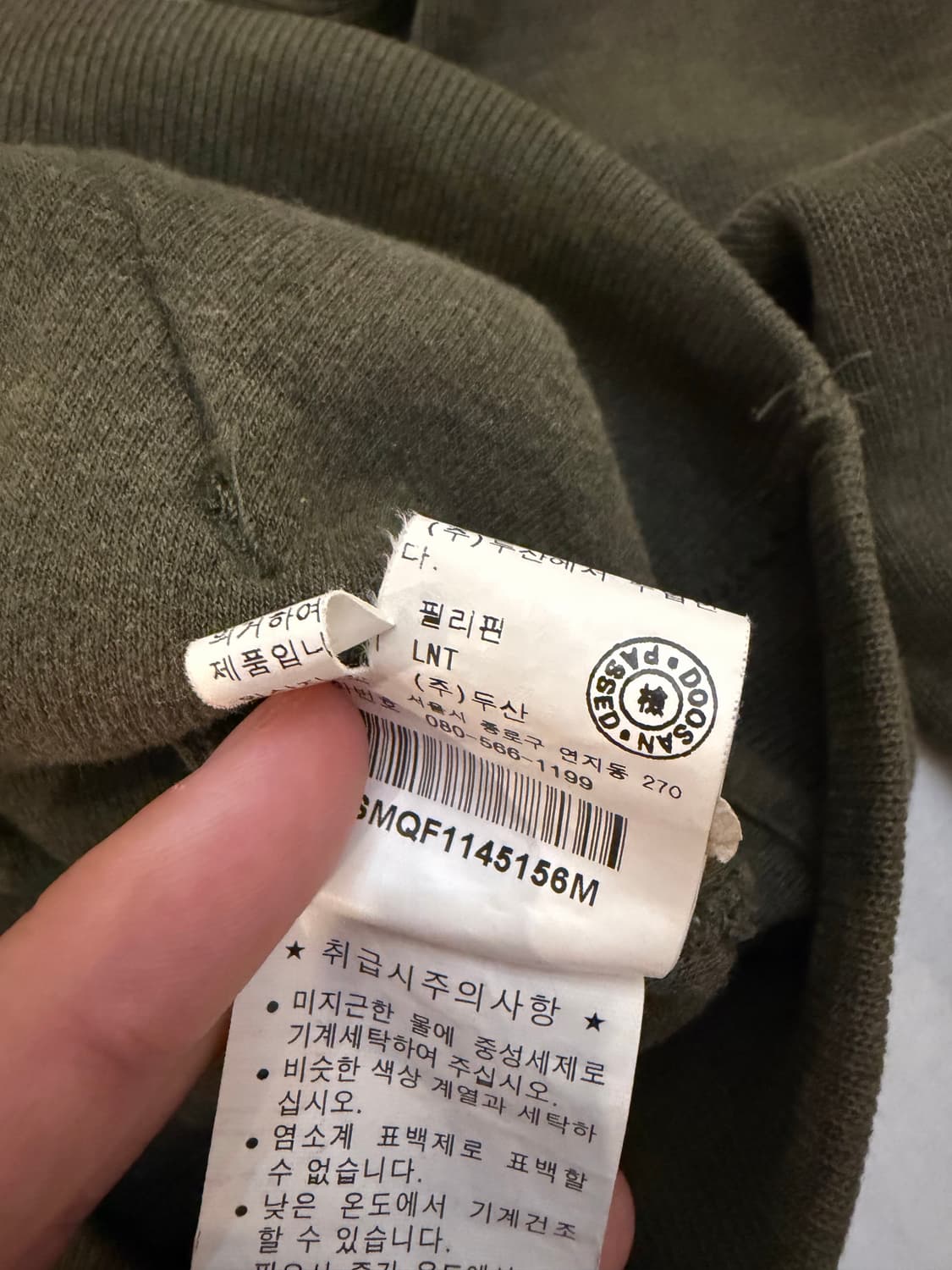 폴로 랄프로렌 투웨이 와플 니트 후드집업 올리브 상품이미지6