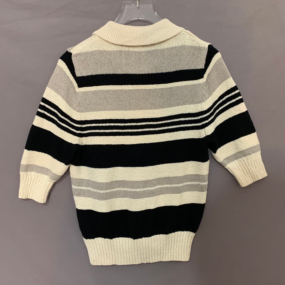 XS COS 코스 쇼트 슬리브 스트라이프 반팔 가디건 상품이미지3