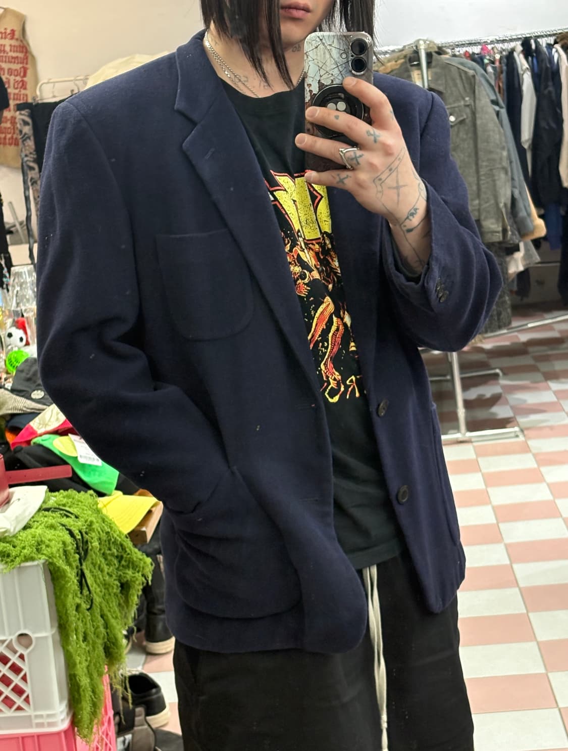 TTF ✳️1990‘s 이세이 미야케 울블레이져 상품이미지2